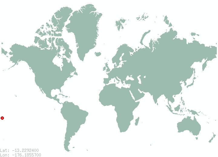 Nefunefu in world map